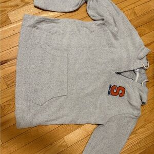 Gray Terry Syracuse 'S' Hoodie Pullover